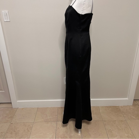 Vintage Fairweather Women’s Size 2 Black long fit and flare Maxi Dress witchy - Picture 8 of 16